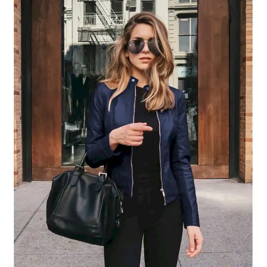 Women's Faux Leather Jacket Biker Jacket Street Shopping Spring Fall Regular Coat Slim Windproof Chic & Modern Jacket Long Sleeve Solid Color Faux Fur