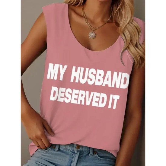 Women's Camisole Tank Top Graphic Letter Graffiti Vintage Tropical Stylish Sleeveless Crew Neck Scoop Neck Regular Tops Daily Print Black Pink Army Gr