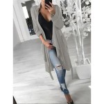 Women's Casual Jacket Outdoor Street Daily Wear Fall Winter Long Coat Regular Fit Thermal Warm Breathable Stylish Casual Jacket Long Sleeve Solid Colo