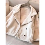 Women's Fleece Jacket Teddy Coat Hoodie Jacket Warm Breathable Buttons Pocket Fleece Lined Casual Plain Vacation Street Daily Wear Going out Single Br