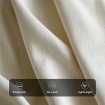 Women's Linen-Inspired Shorts Cotton Linen Pants Culottes Wide Leg Fashion Streetwear Basic Knee Length Medium Waist Plain Pocket Drawstring Comfort O