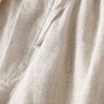 Women's Cotton Linen Shorts Shorts Slacks Casual Short Natural Plain Pocket Elastic Drawstring Design Comfy Comfortable Outdoor Going out Black Ginger