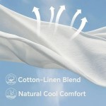 Women's Long Dress Maxi Dress Cotton Linen Dresses Casual Dress Basic Casual Vacation Daily Regular Fit Plain Short Sleeve Crew Neck Navy Blue Green K